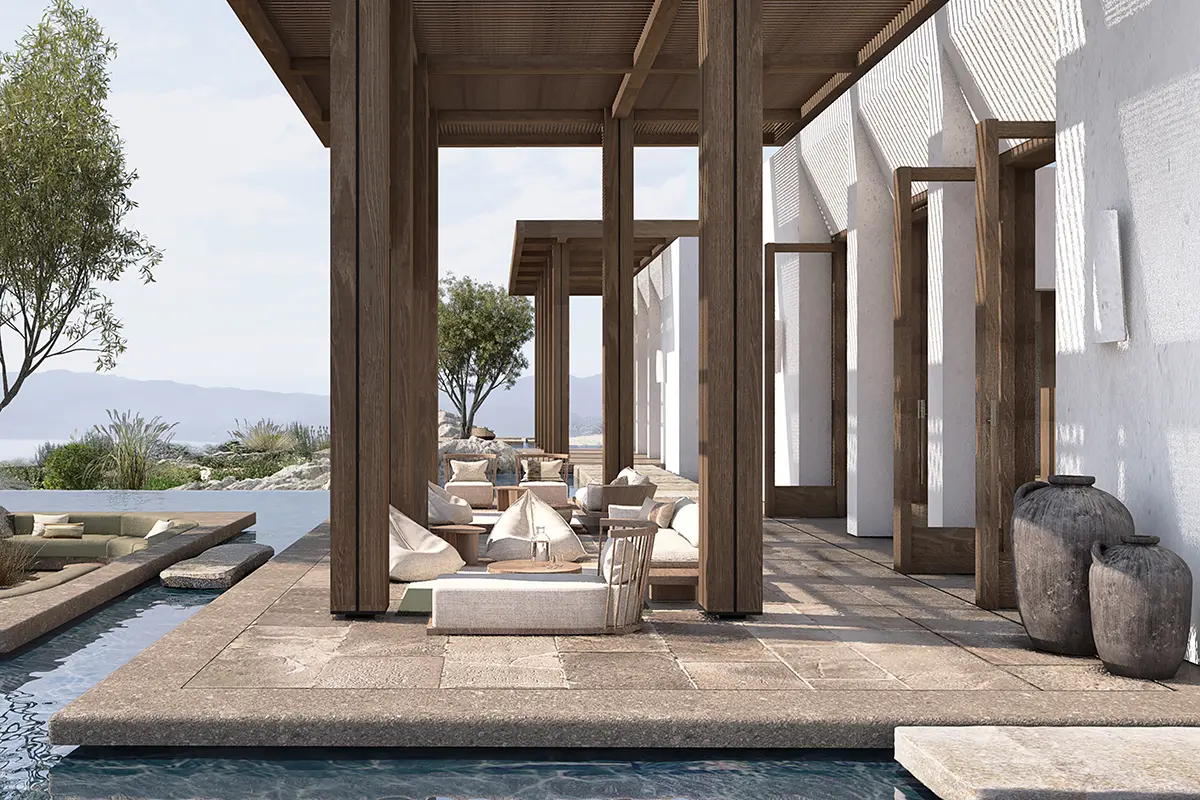JW Marriott Crete Resort: Luxusurlaub auf Kreta mit Meerblick, Spa und Design - Hauptgebäude © JW Marrio Crete Resort & Spa