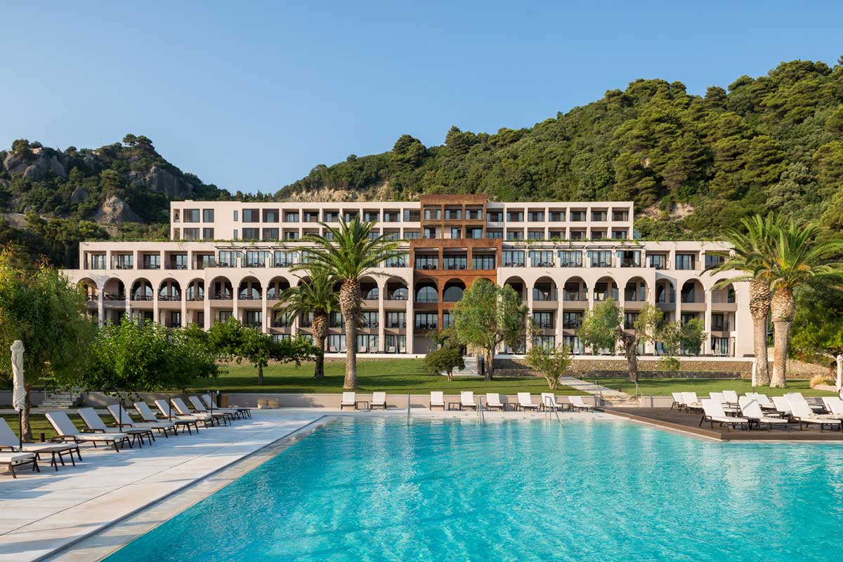 Das Hotel Domes of Corfu - Außenansicht